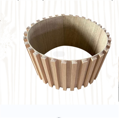 Moslashuvchan kavisli qattiq yog'och devor paneli